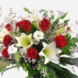 זר פרחים רומנטיקה