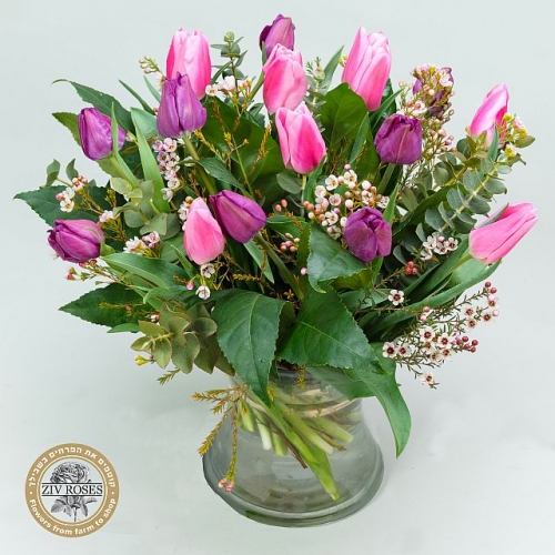 זר טוליפים תמיד אהבה